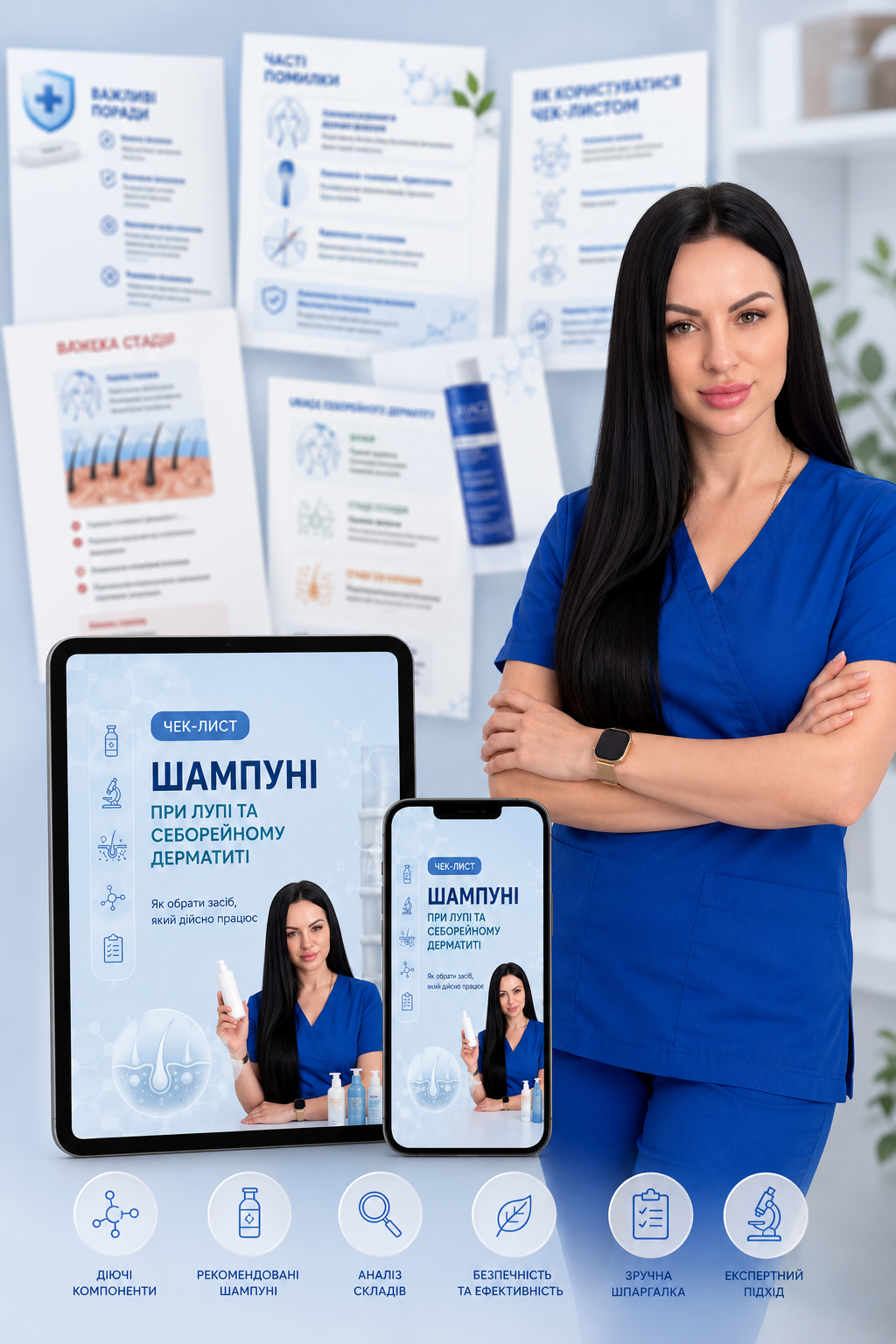 Чек-лист шампунів на iPad та iPhone